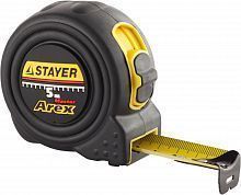 STAYER AREX 5м / 19мм рулетка в ударостойком полностью обрезиненном корпусе  и двумя фиксаторами