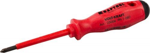 Отвертка KRAFTOOL "VOLT-KRAFT" 1000В, PH №1-80мм Отвертка KRAFTOOL "VOLT-KRAFT" 1000В, PH №1-80мм