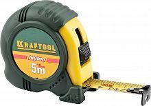 KRAFTOOL NYLON 5м / 19мм рулетка с ударостойким обрезиненным корпусом