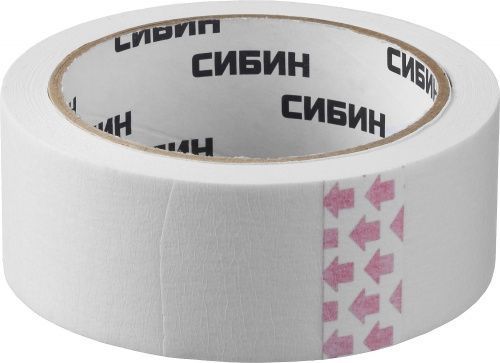 Малярная лента, креповая, 38мм х 25м, CИБИН Малярная лента, креповая, 38мм х 25м, CИБИН