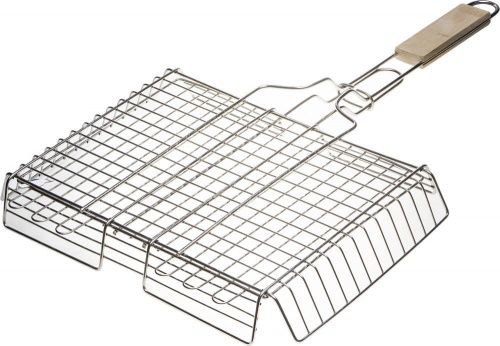 Решетка-гриль GRINDA "BARBECUE", объемная, нержавеющая сталь, 340х260мм