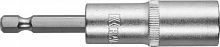 Бита KRAFTOOL с торцовой головкой, удлиненная, Cr-V, хвостовик E 1/4", 13мм