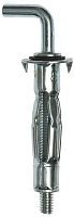 Анкер МОЛЛИ для пустотелых материалов, с крюком, М4х32х13мм, 150шт, оцинкованный, ЗУБР