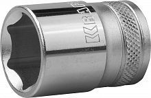 Торцовая головка KRAFTOOL "INDUSTRIE QUALITAT", Cr-V, FLANK, хромосатинированная, 1/2", 20 мм