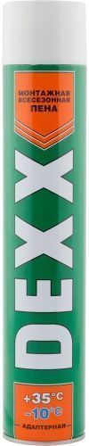 ADAPTER пена монтажная, адаптерная, всесезонная, 750мл, DEXX ADAPTER пена монтажная, адаптерная, всесезонная, 750мл, DEXX
