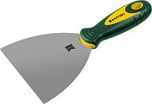 Шпательная лопатка KRAFTOOL с 2-компонент ручк, профилиров нержав полотно, 125мм