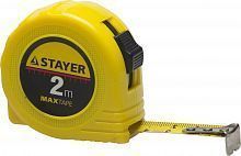 STAYER MaxTape 2м / 16мм рулетка в ударопрочном корпусе из ABS
