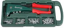 Заклепочник, KRAFTOOL "NX-5" 31173-H6, усиленный литой к d=2,4-4,8 мм - Al и сталь, d=2,4-4,0 - нерж сталь, в боксе, с набором заклепок