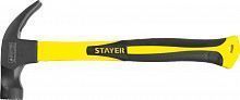 STAYER Fiberglass-M 450 г молоток-гвоздодёр столярный c фиберглассовой рукояткой
