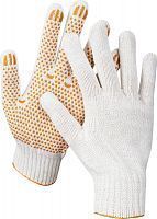 Перчатки STAYER "МASTER" трикотажные, 7 класс, х/б, с защитой от скольжения, L-XL