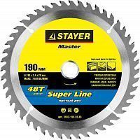 Диск пильный "SUPER-Line" по дереву, 190х20мм, 48Т, STAYER