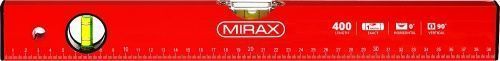 Уровень коробчатый MIRAX, 2 ампулы, крашеный, 400мм