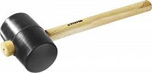 Киянка STAYER резиновая черная с деревянной ручкой, 900г