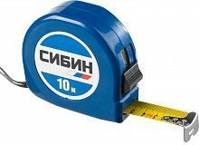 СИБИН  10м / 25мм рулетка в пластиковом корпусе