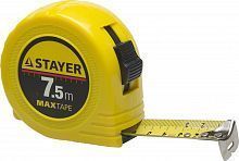 STAYER MaxTape 7.5м / 25мм рулетка в ударопрочном корпусе из ABS